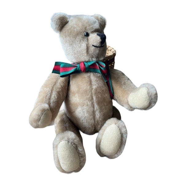 Vintage Handmade Freeman Backpacker Bear with McGuire Basket - Picture 1 of 14